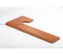 Skirting board for stairs in Neutral Treated Terracotta 19x42 cm - photo 4
