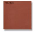Red stoneware 10x10 cm_Smooth square - photo 1