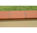 Smooth terracotta wall cover - rounded - length 30 cm - photo 1