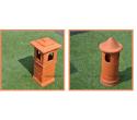 Chimney pot in handcrafted terracotta 20x20 - photo 1
