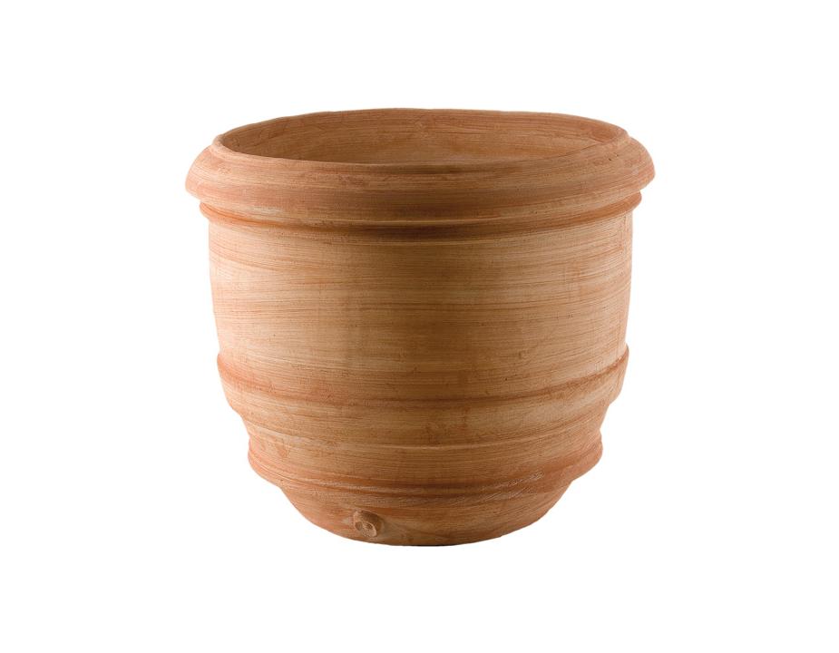 Terrarte smooth barrel terracotta GALESTRO TOSCANO vase CLASSIC line