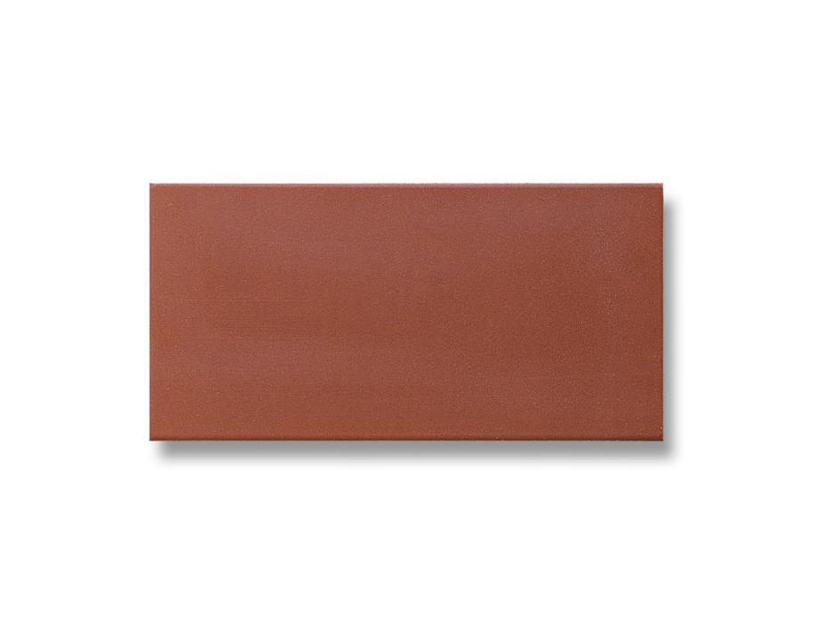 Red stoneware_Smooth rectangle 10x20 / 7,5x15
