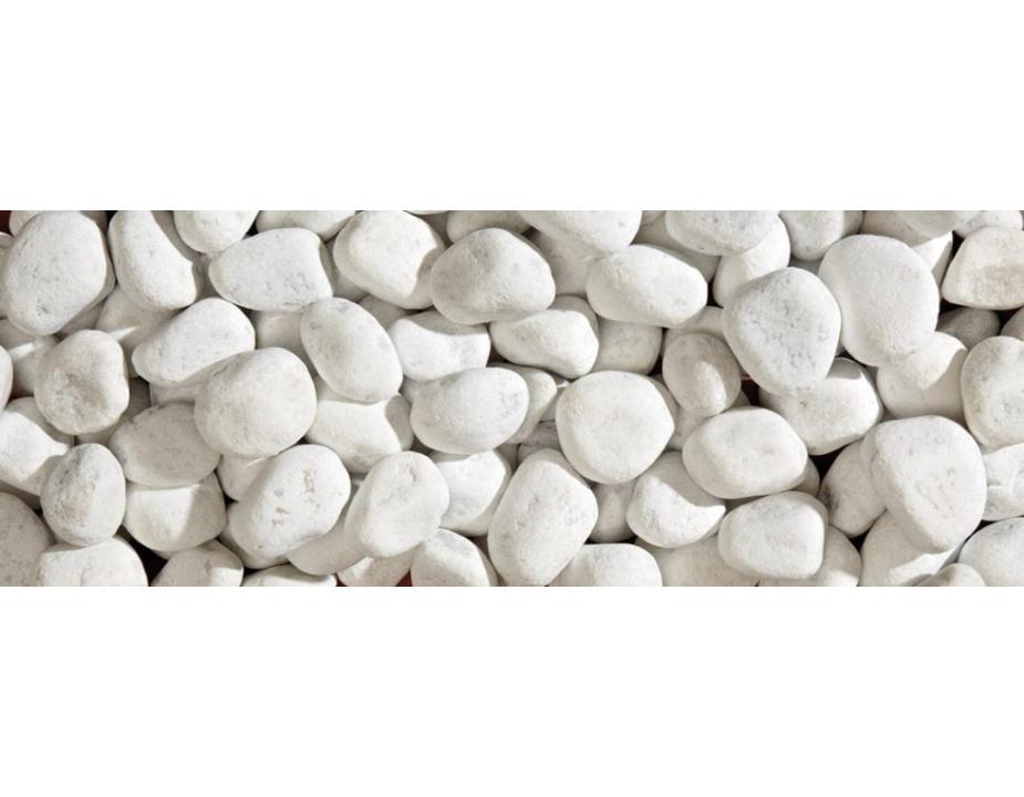 Carrara white pebble - 25 kg bag