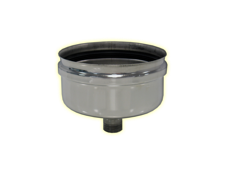 Stainless steel condensate collection cap