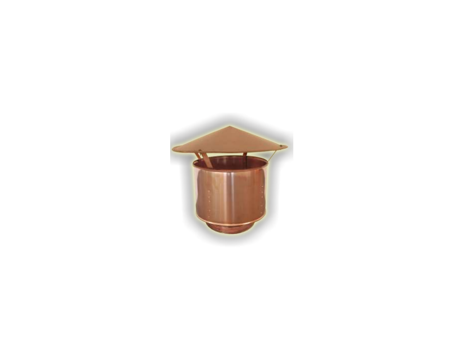 Rainproof chimney D / P Copper