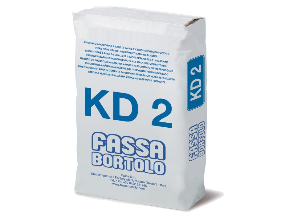 KD2 PREMIXED FIBRATE plaster- bag KG 25-fassa