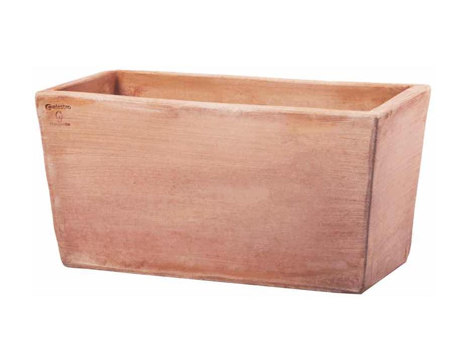 Rectangular terracotta box planter Moderne line