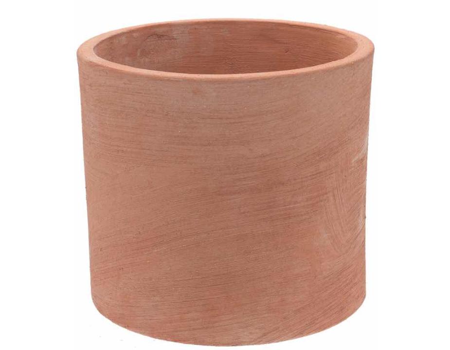 Terrarte handmade terracotta cylinder vase Moderne line