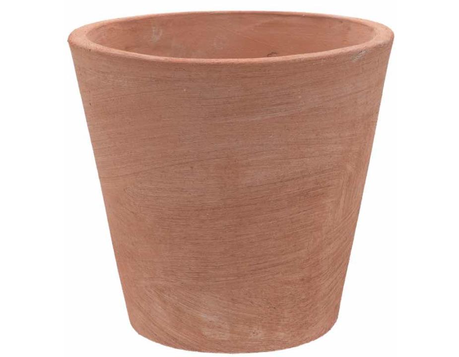 Terrarte modern line handmade terracotta conical vase